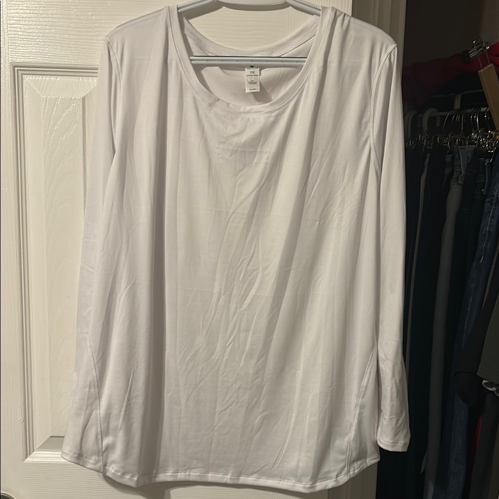 White Long Sleeve Women's Top
